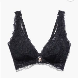 Romantic Corded Lace Front-Closure Bralette